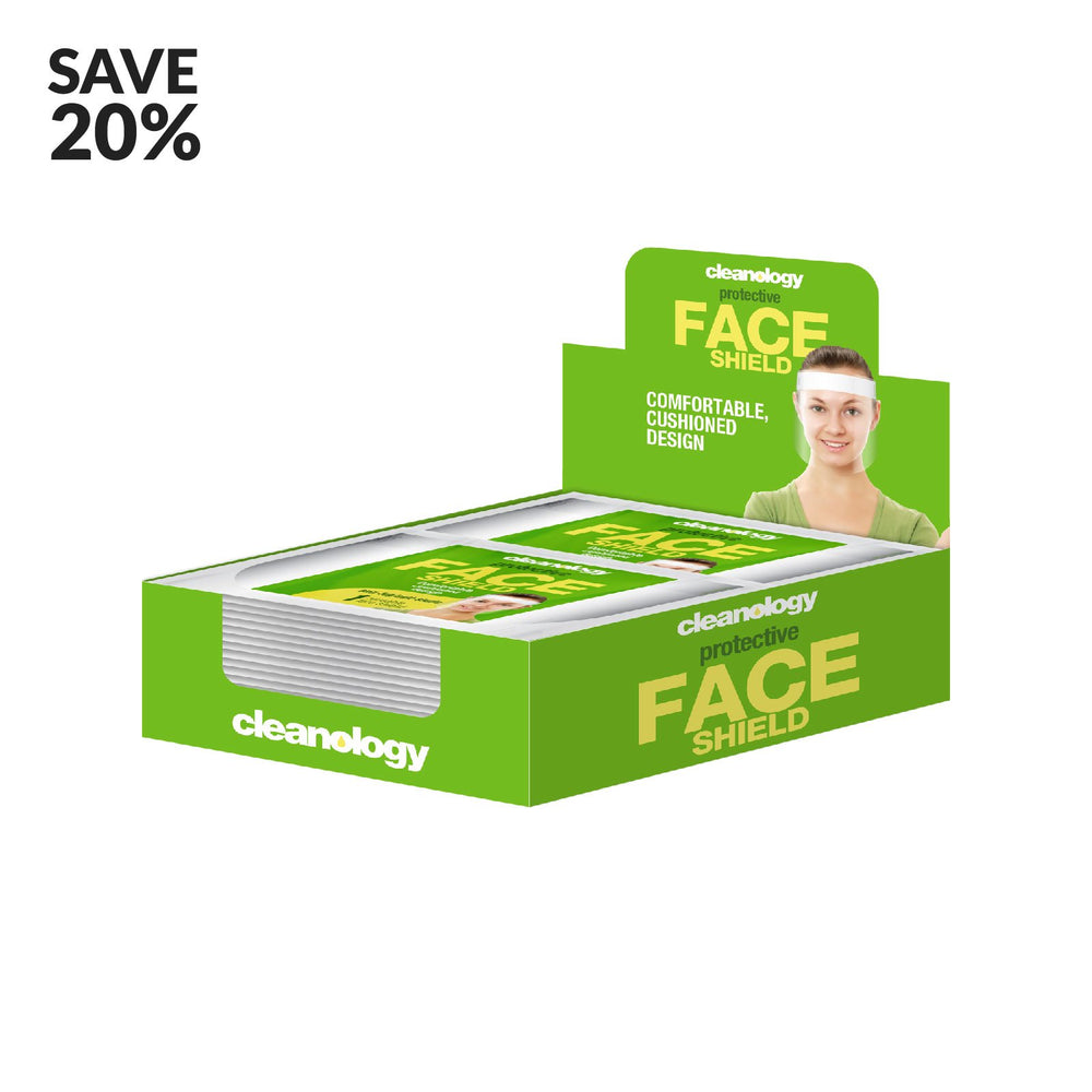 Cleanology Reusable Face Shield 32 Pack