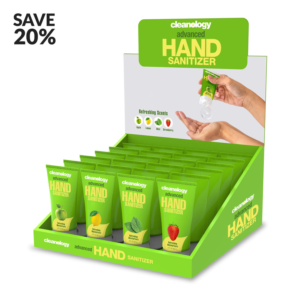 Cleanology Hand Sanitizer Gel 2 FL OZ (60 mL) 24 pack
