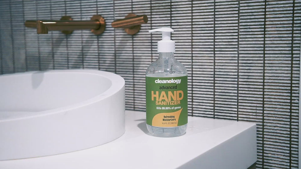 
            
                Load and play video in Gallery viewer, Cleanology Hand Sanitizer Gel 16.9 FL OZ (500 mL)
            
        