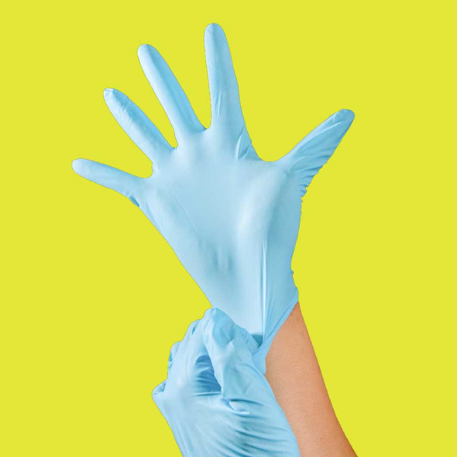 Disposable Gloves 20 gloves (PVC/blue)