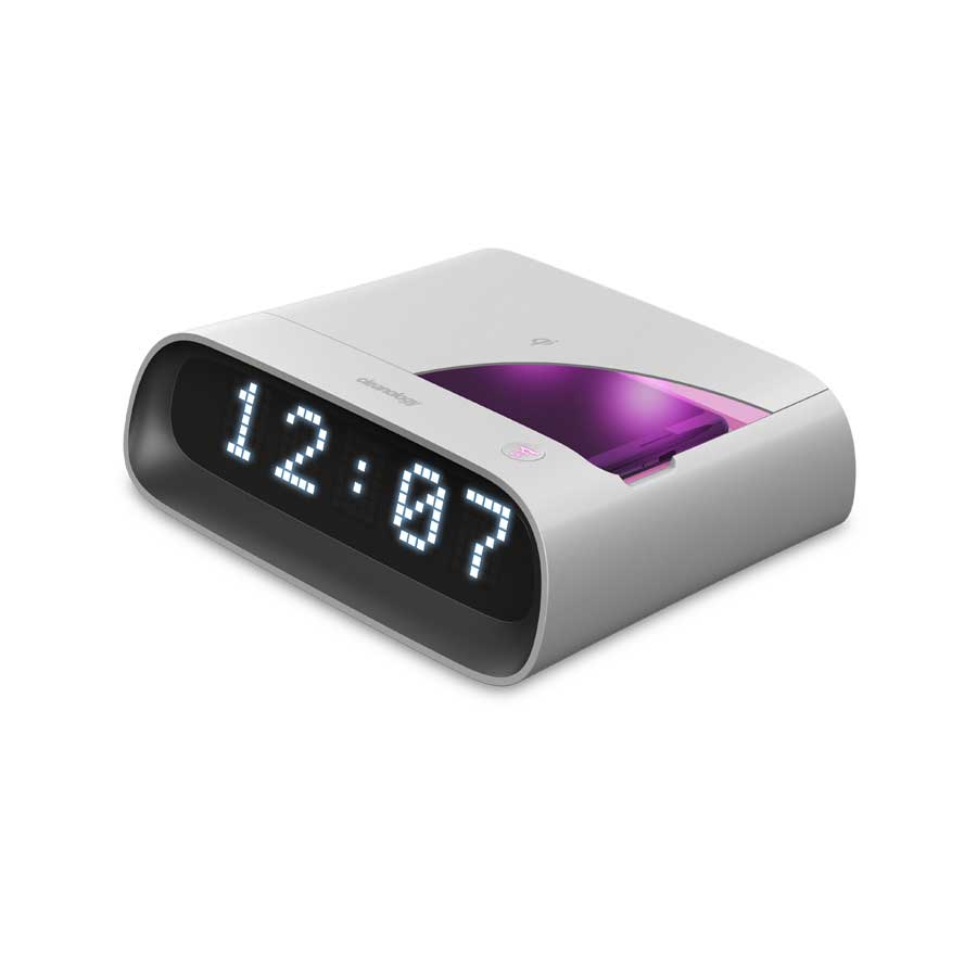 UV-C SANITIZER clock and wireless charging